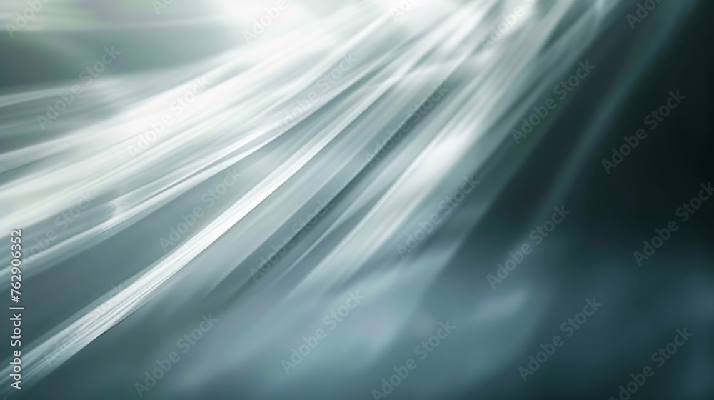 Fototapete abstract background with diffused tracks of bright white rays against dark blurred surface : generat