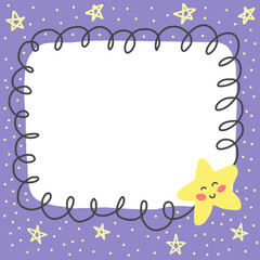 frame with a star