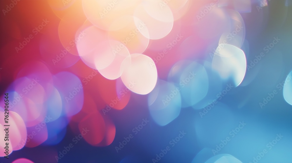 Poster blurred refraction light bokeh or organic flare overlay effect : generative ai