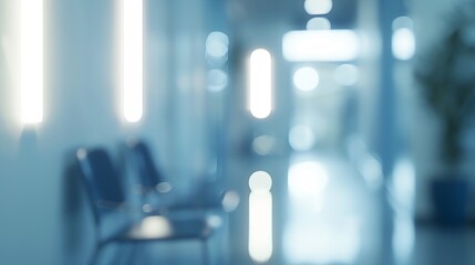 MEDICAL BLURRED BACKGROUND DEFOCUSED MODERN INTERIOR : Generative AI