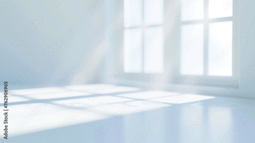 Poster white window blurry background for texture : Generative AI