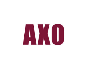 AXO logo design vector template