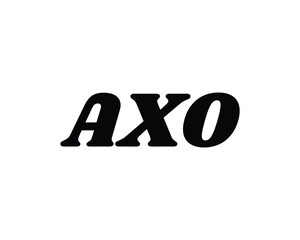 AXO logo design vector template