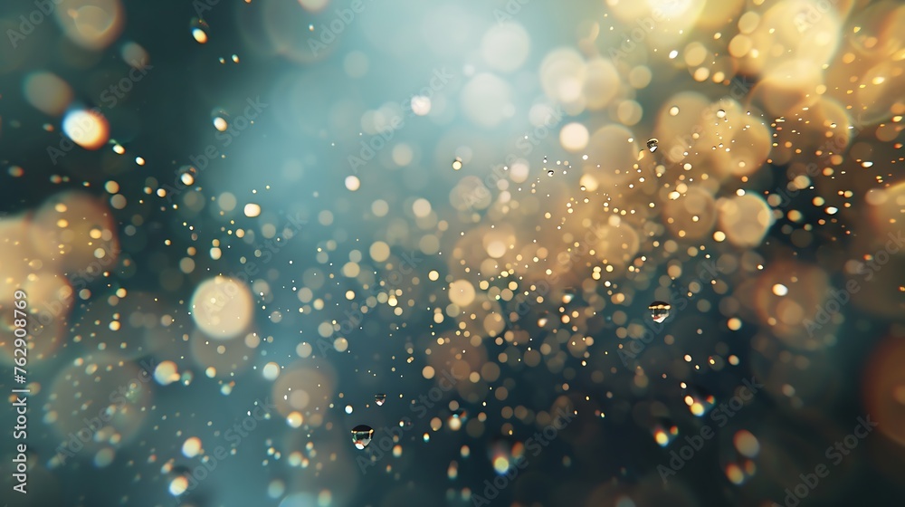 Poster blurred refraction light bokeh or organic flare overlay effect : generative ai