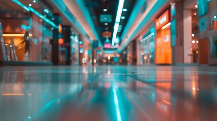 Fototapeta premium Abstract background of shopping mall shallow depth of focus : Generative AI