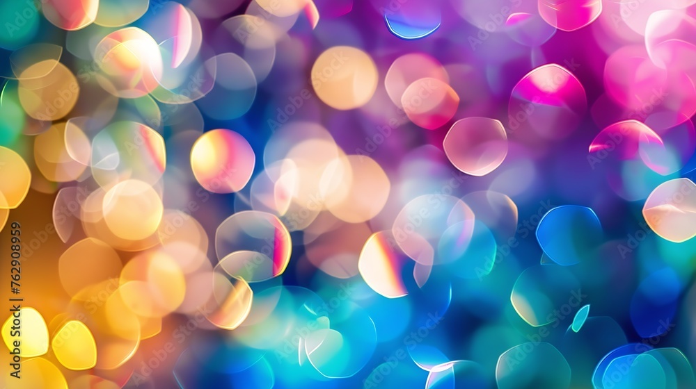 Poster blurred refraction light bokeh or organic flare overlay effect : generative ai