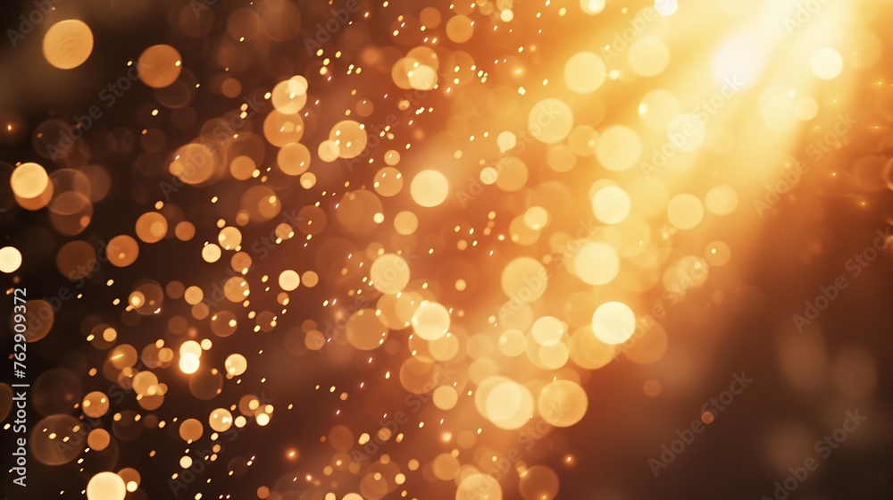 Aufkleber blurred refraction light bokeh or organic flare overlay effect : generative ai