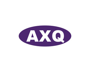 AXQ logo design vector template