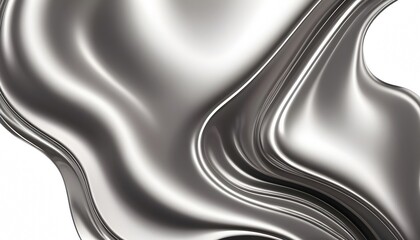 Fluid smooth abstract metallic holographic colored shape background 