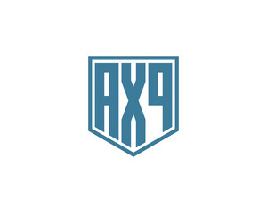 AXQ logo design vector template