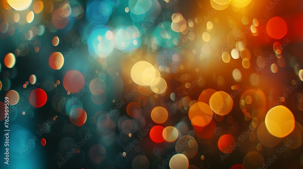 Poster blurred refraction light bokeh or organic flare overlay effect : generative ai