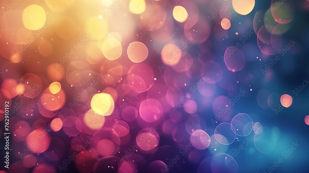 Poster blurred refraction light bokeh or organic flare overlay effect : generative ai