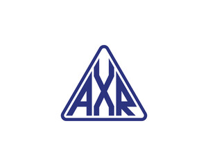 AXR logo design vector template