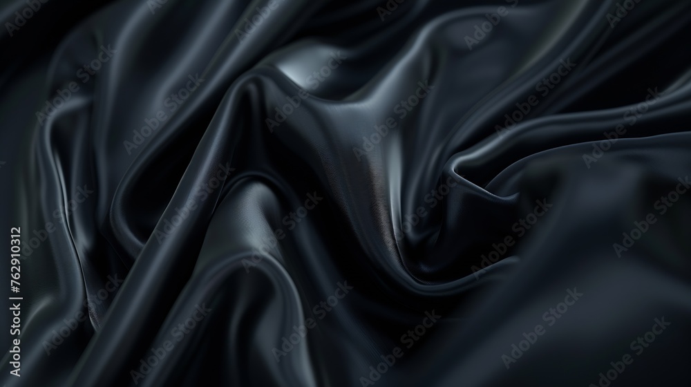 Fototapete black gray satin dark fabric texture luxurious shiny that is abstract silk cloth background with pat