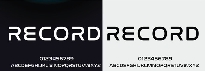 Modern elegant alphabet with urban style template