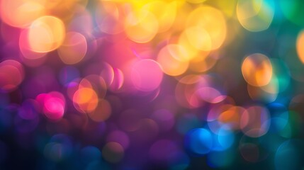 Blur dark tone multicolor light defocused blurred background : Generative AI