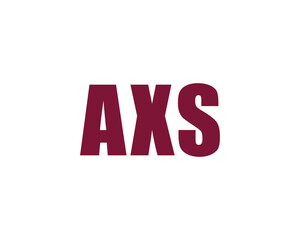 AXS logo design vector template