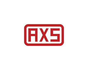 AXS logo design vector template