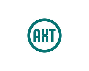 AXT logo design vector template