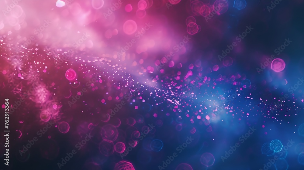 Poster defocused glow overlay fluorescent light leak scifi illumination blur neon navy blue magenta pink co