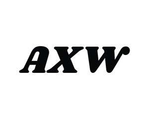 AXW logo design vector template