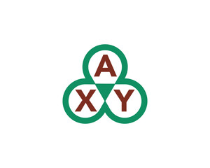 AXY logo design vector template