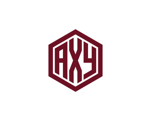 AXY logo design vector template