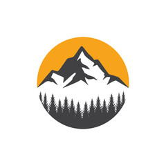 mountain logo icon design