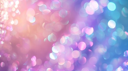 A holographic rainbow unicorn pastel purple pink teal colors abstract background Optical crystal prism flare beams Light flares Christmas texture : Generative AI - obrazy, fototapety, plakaty