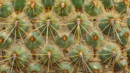 Symmetrical Cactus Spines Pattern