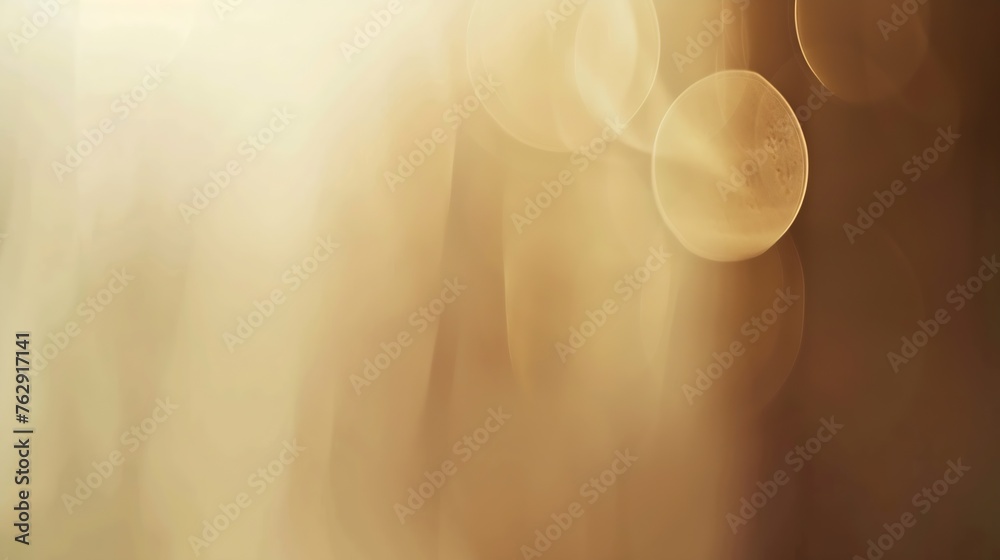 Leinwandbilder abstract blur soft focus soft blinking light beige horizontal copy space background : generative ai
