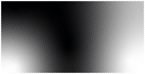 Vector halftone dots. Black dots on white background vector ilustration - obrazy, fototapety, plakaty
