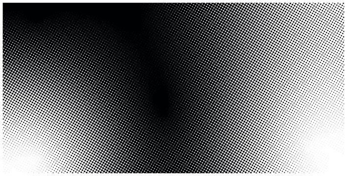 Vector halftone dots. Black dots on white background vector ilustration