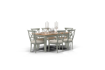 table and chairs in a restaurant