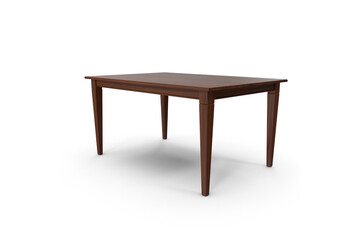 table isolated on white