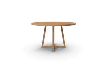 table isolated on white