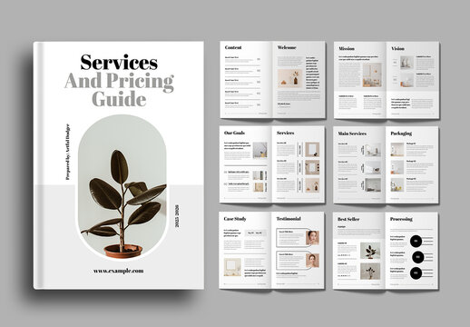 Services And Pricing Guide Layout