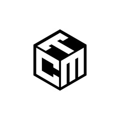 CMT letter logo design in illustration. Vector logo, calligraphy designs for logo, Poster, Invitation, etc.