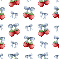 Berry ribbon seamless