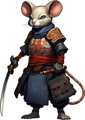 Samurai Rat Character Design
