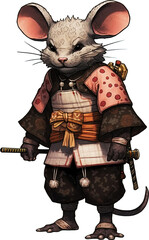 Samurai Rat Character Design