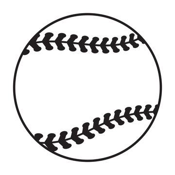 Baseball Ball icon Vector symbol sport illustration cartoon. soft ball tennis illustration character