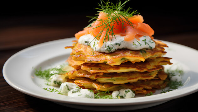 Savory pancakes, made savory instead of sweet, flavored with herbs or cheese