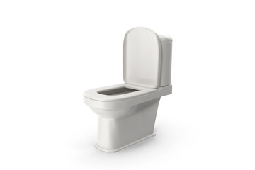 toilet bowl isolated on white