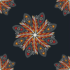 ethnic pattern seamless background design for carpet, wallpaper, clothing, wrapping, batik, fabric, vector illustrator