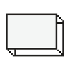 Obraz premium Banner pixel art design style