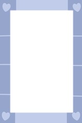 Blue text box and box for text with clip, blank paper frame, empty illustration book design vector, page business note notebook banner sheet template document, 3D border card square office message spa