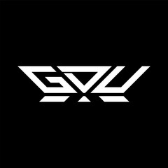 GDU letter logo vector design, GDU simple and modern logo. GDU luxurious alphabet design