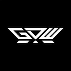 GDW letter logo vector design, GDW simple and modern logo. GDW luxurious alphabet design