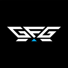 GFG letter logo vector design, GFG simple and modern logo. GFG luxurious alphabet design